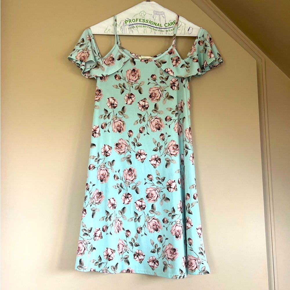 Twelve Months Cold shoulder floral dress